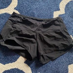 Lululemon speed up black running shorts